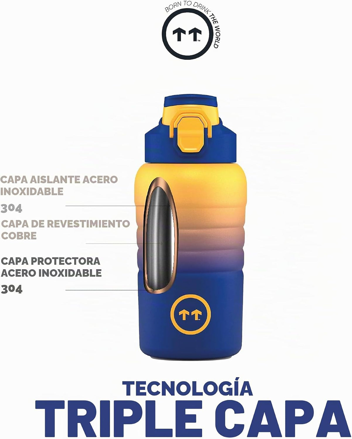 Botella 500ml The Sport Bottle Paris - Cool Bottles