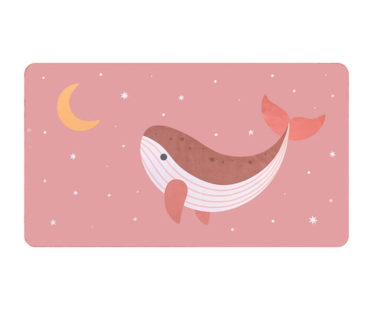 Toalla Playa Microfibra Whale Pink - Monnëka