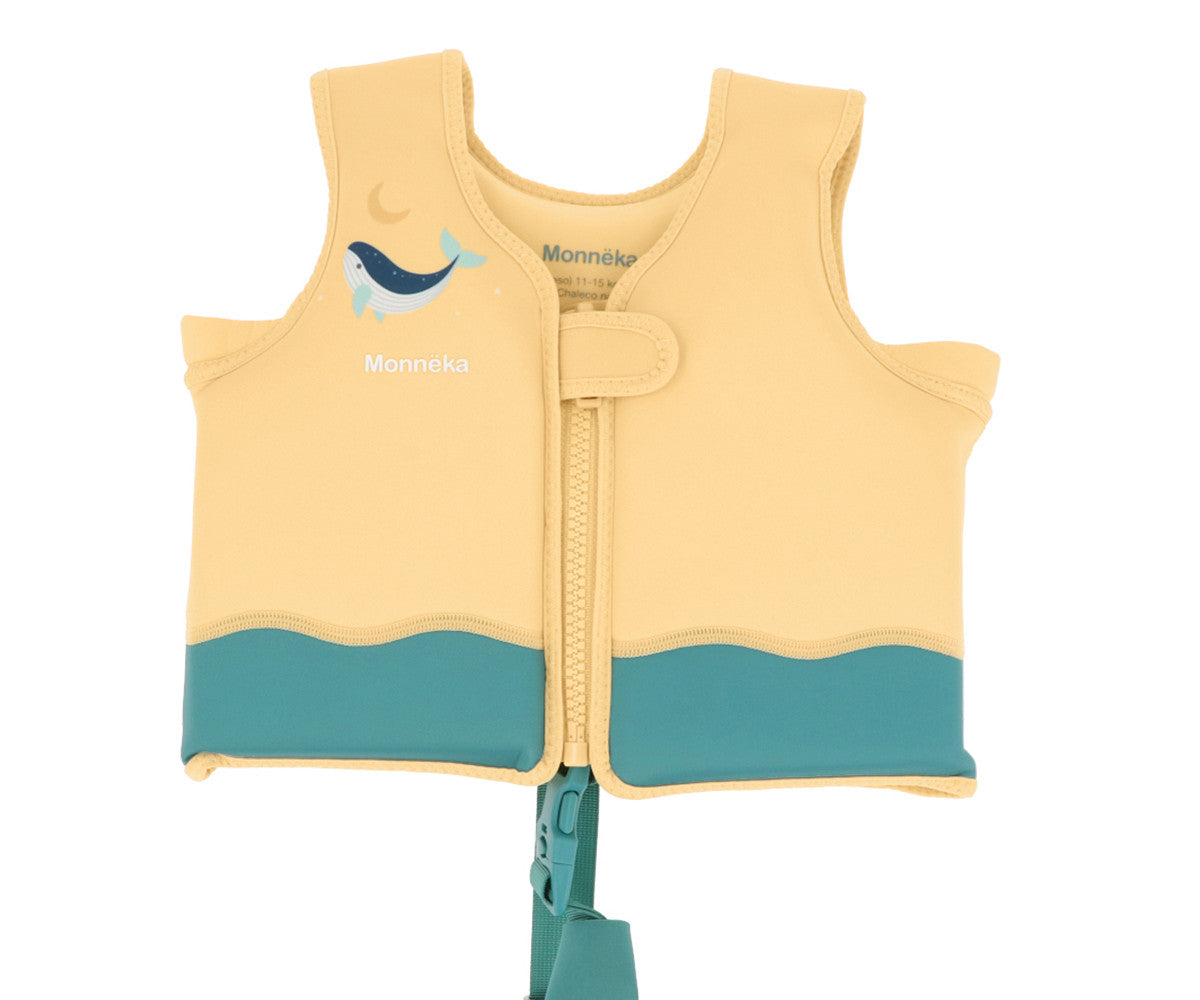 Chaleco Flotación Infantil Whale Teal - Monnëka
