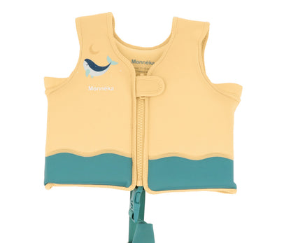 Chaleco Flotación Infantil Whale Teal - Monnëka