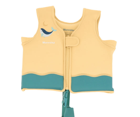 Chaleco Flotación Infantil Whale Teal - Monnëka