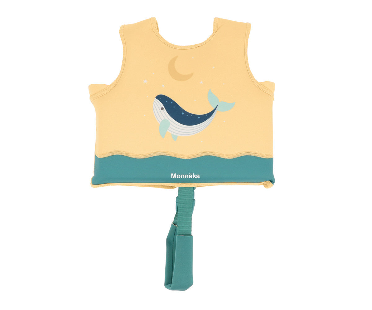 Chaleco Flotación Infantil Whale Teal - Monnëka
