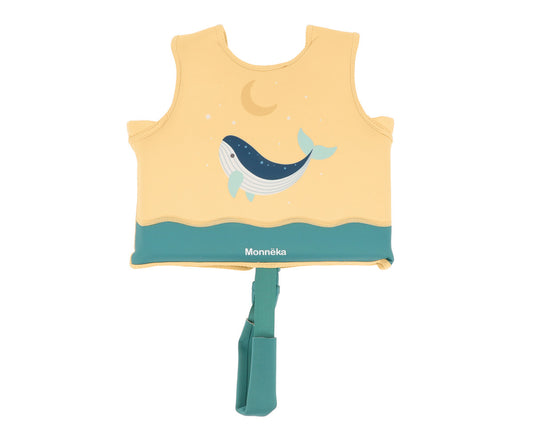 Chaleco Flotación Infantil Whale Teal - Monnëka