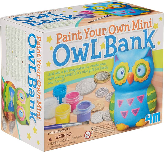 Paint Your Mini Owl Bank 4M