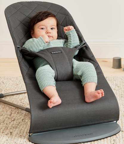 Hamaca Bliss Anthracite Cotton, Classic Quilt - BabyBjörn