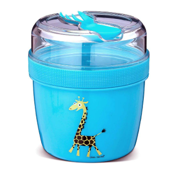 Fiambrera Snack N'ice Cup L Jirafa Turquesa - Carl Oscar