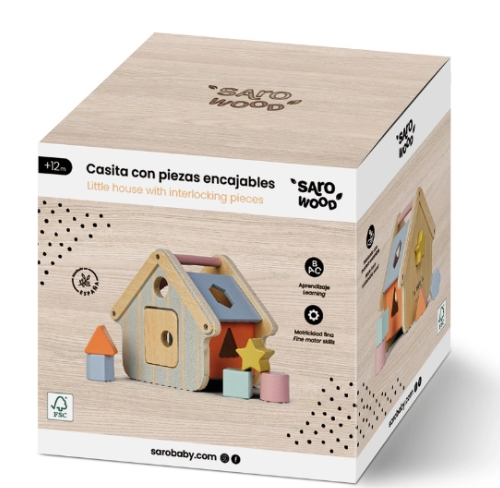 Casita Con Piezas Encajables - Saro