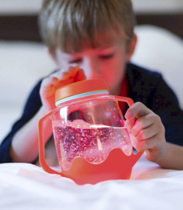 Sensory Play Jar Red - Glo Pals