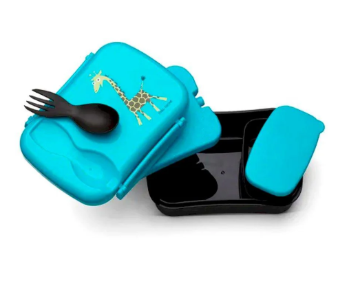 Caja de Almuerzo N'ice Box Kids Jirafa Turquesa - Carl Oscar