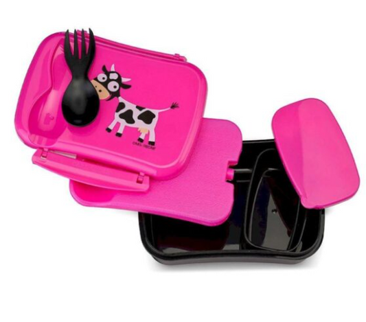 Caja de Almuerzo N'ice Box Kids Vaca Purple - Carl Oscar