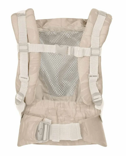 Mochila Porteo E-Carrier Mesh Taupe Leaves - Quokkababy