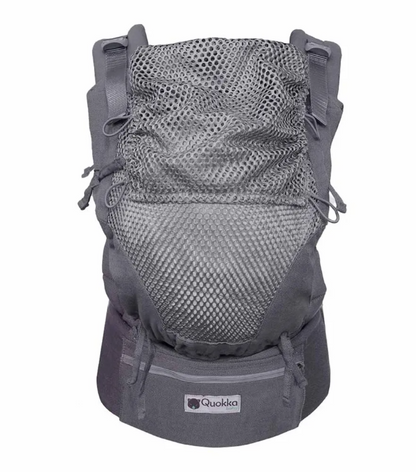 Mochila Porteo E-Carrier Mesh Light Grey - Quokkababy