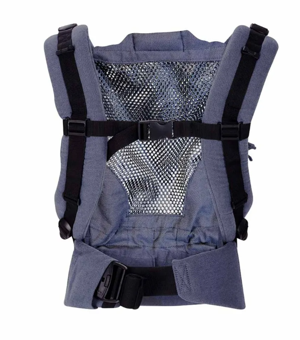 Mochila Porteo E-Carrier Mesh Denim Blue - Quokkababy