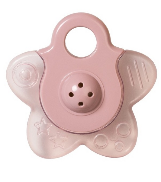 Mordedor Agua Con Sonajero "Star"  Pink - Saro