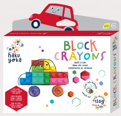 Ceras Block Crayons Coche Rojo - Haku Yoka