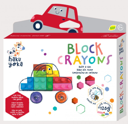 Ceras Block Crayons Coche Rojo - Haku Yoka