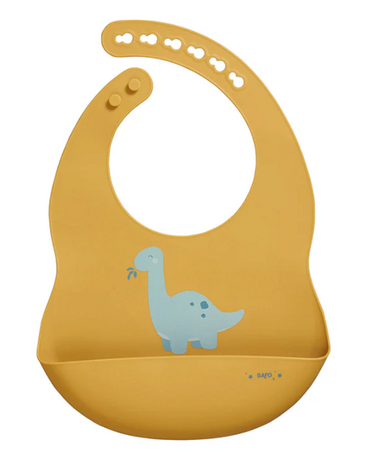 Babero Silicona Nordic Sweet & Fun Dino - Saro