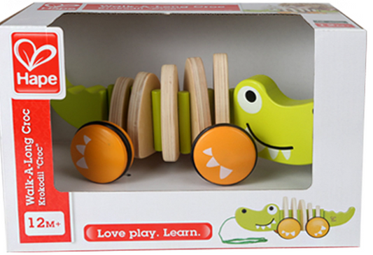 Walk-A-Long Croc (Caja Descolorida) - Hape