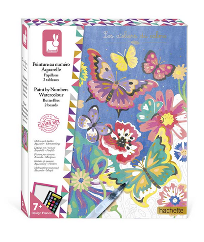 Pintura por Números Acuarela Mariposas - Janod