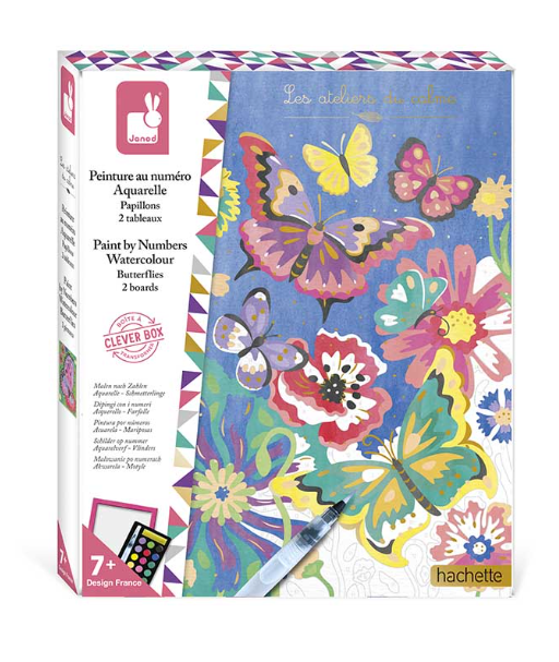 Pintura por Números Acuarela Mariposas - Janod