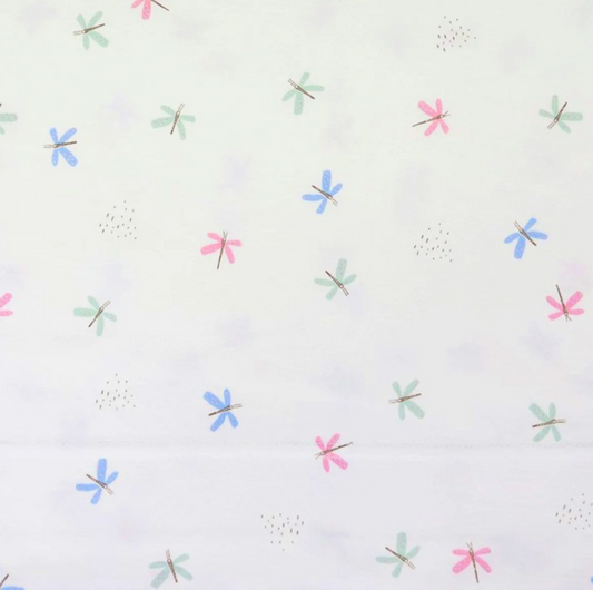 Sábana Minicuna 3 Piezas Algodón Orgánico Libélulas - Sonpetit