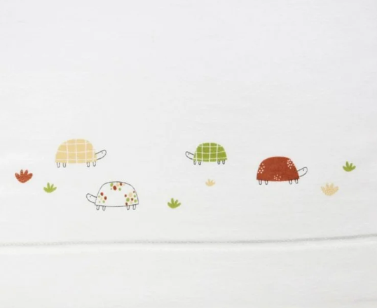 Sábana Maxicuna 3 Piezas Algodón Orgánico Tortugas Tejanas - Sonpetit