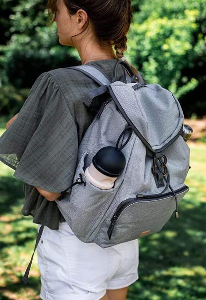 Mochila Vancouver Gris - Béaba ( Elástico lateral estropeado por el sol )