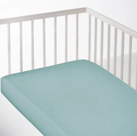Sábana Bajera Ajustable+Protector Cuna Verde - B-Sensible