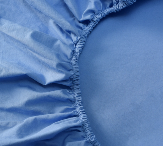 Sábana Bajera Ajustable+Protector Cuna Azulón - B-Sensible