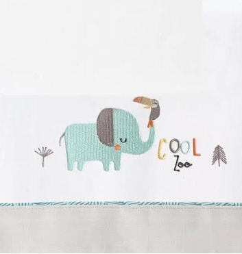 Sábana Cuna Franela Cool Zoo - Bimbidreams