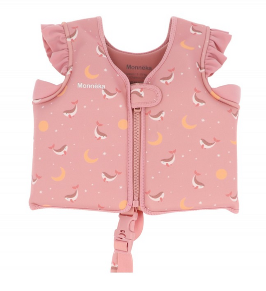 Chaleco Flotación Infantil Whale Pink - Monnëka