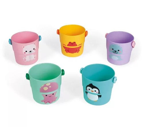 Janod Set de 5 cubos de actividades