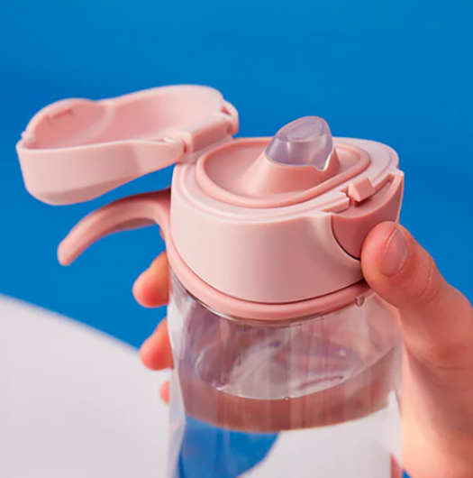 Botella Tritán Con boquilla y asa 450 Ml Blush Crush - B.Box