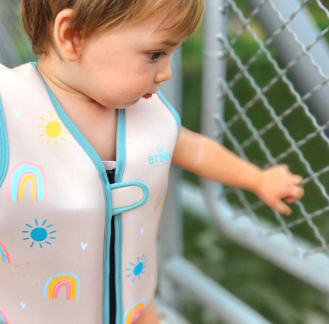 Chaleco Flotación Infantil Rainbow Cream - Btbox