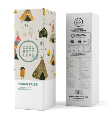 Botella Kids 260ml Indian Tribe - Cool Bottles