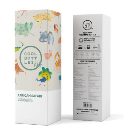 Botella Kids 260ml African Safari - Cool Bottles