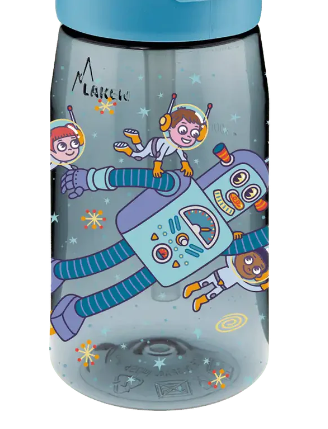Botella Kids 450ml Oby Tritan Space Robot- Laken