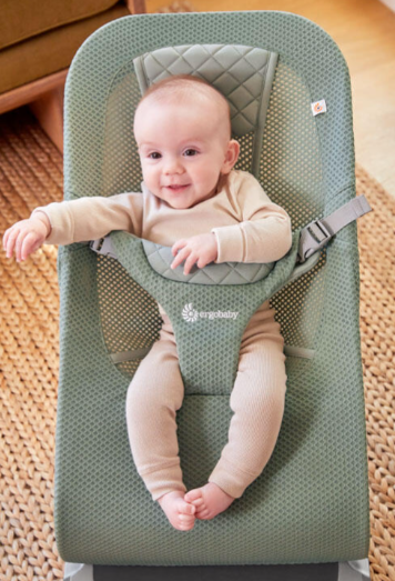 Hamaca 3 en 1 Evolve Sage Green Mesh - Ergobaby