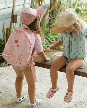 Mochila Infantil Antiarena Strawberries - Monnëka