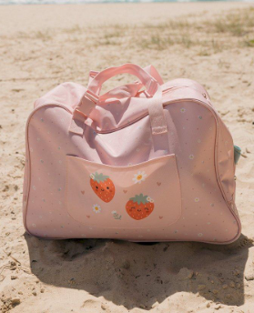 Bolso De Playa Con Rejilla Strawberries - Monnëka