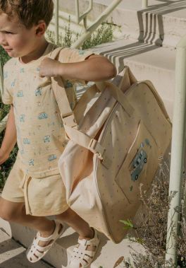 Bolso De Playa Con Rejilla Surf Van - Monnëka