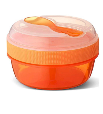 Caja Almuerzo con Tapa Refrigerante N'ice Cup Naranja - Carl Oscar