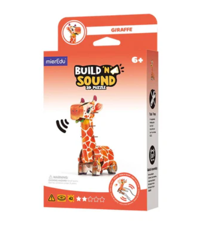 Puzzle 3D Con Sonido Jirafa - MierEdu