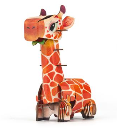 Puzzle 3D Con Sonido Jirafa - Mieredu
