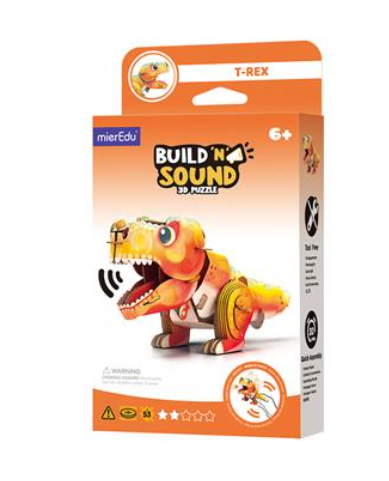 Puzzle 3D Con Sonido T-Rex - Mieredu