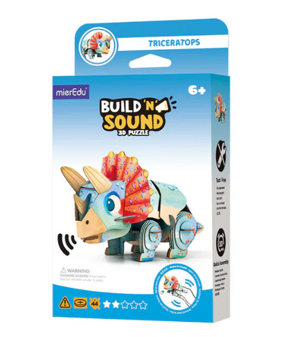 Puzzle 3D Con Sonido Triceratops - MierEdu