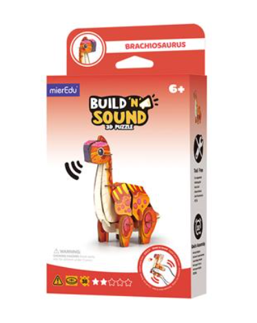 Puzzle 3D Con Sonido Brachiosaurus - Mieredu