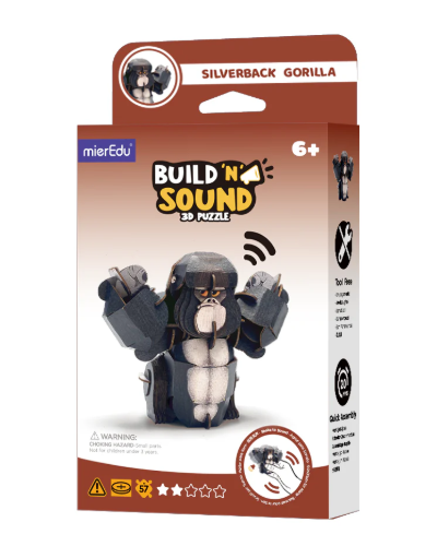 Puzzle 3D Con Sonido Gorila - Mieredu