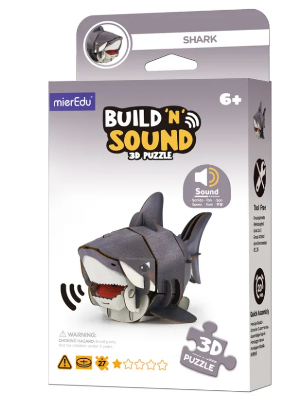 Puzzle 3D Con Sonido Shark - Mieredu