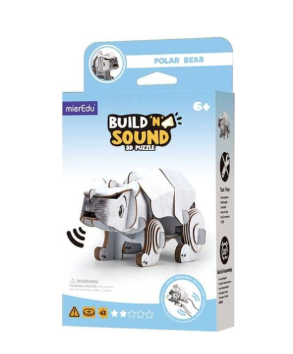 Puzzle 3D Con Sonido Oso Polar - Mieredu